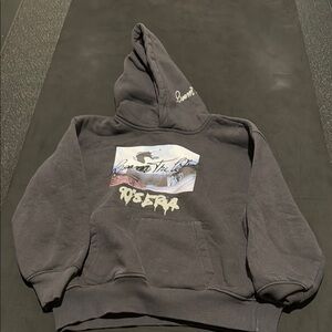 Zara Gray Graphic Hoodie Size 8/9